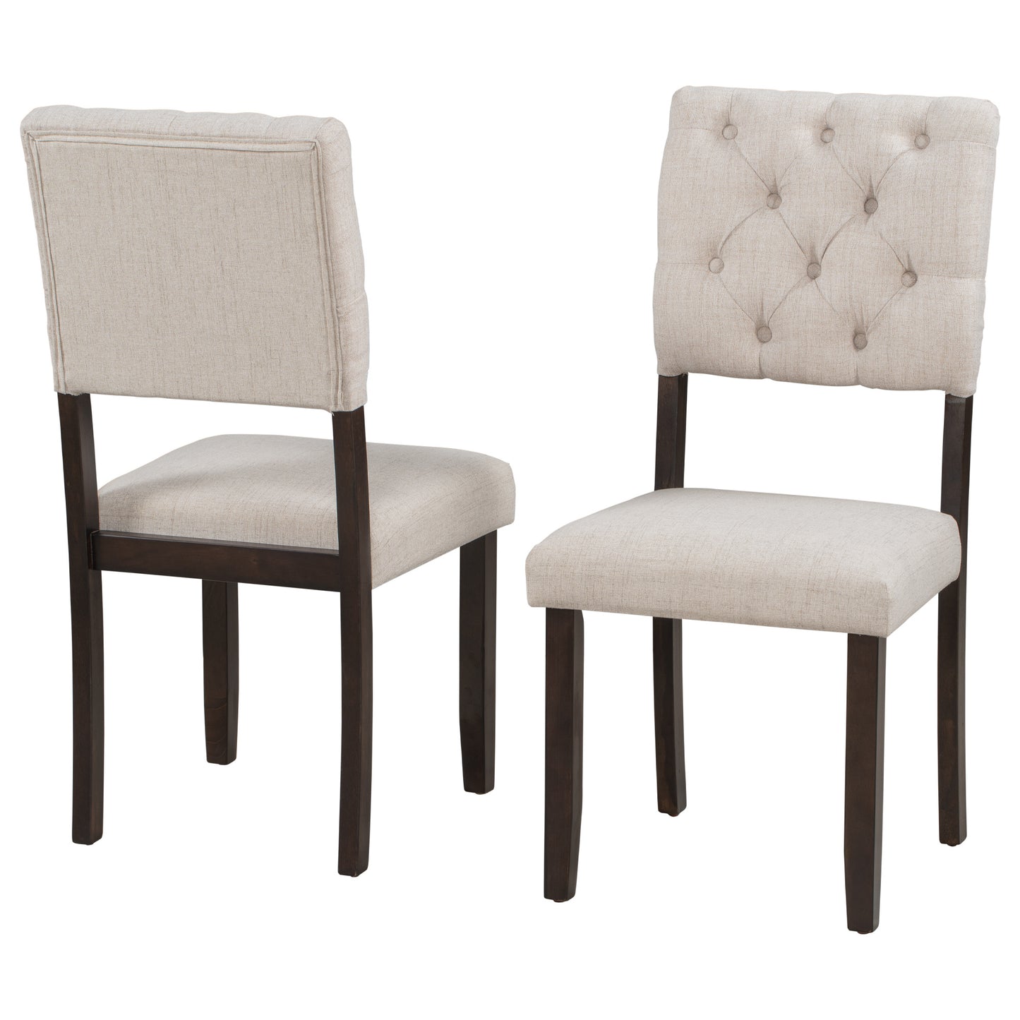 upholstered 6-piece dining table set