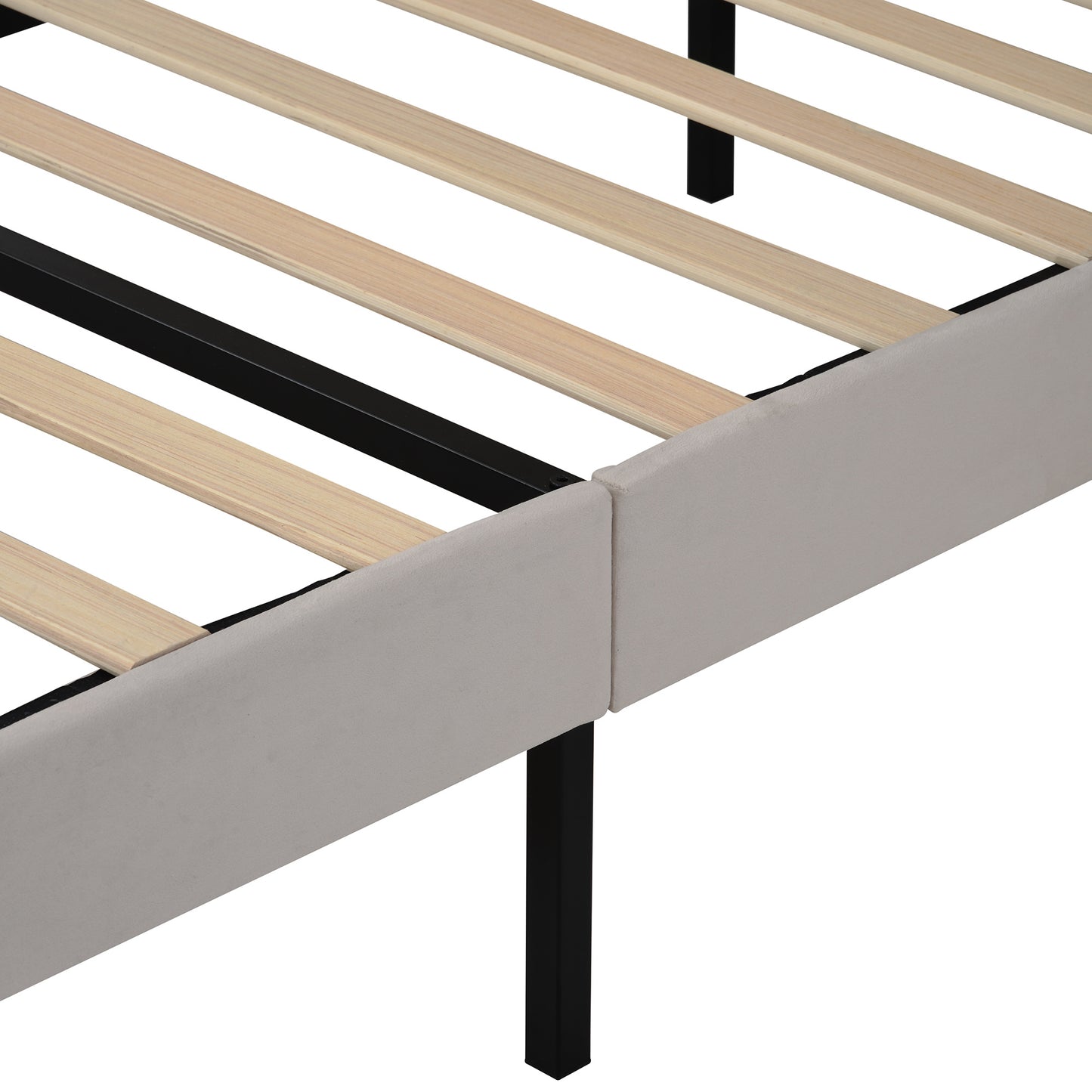 queen size storage bed velvet upholstered platform bed with a big drawer