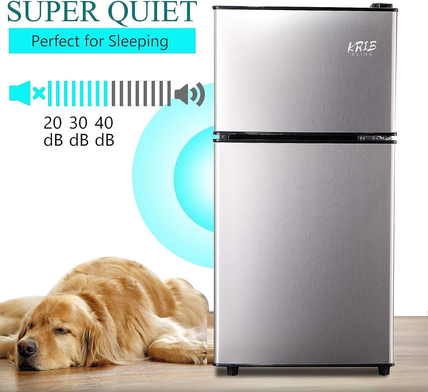 3.5cu.ft compact refrigerator mini fridge with freezer