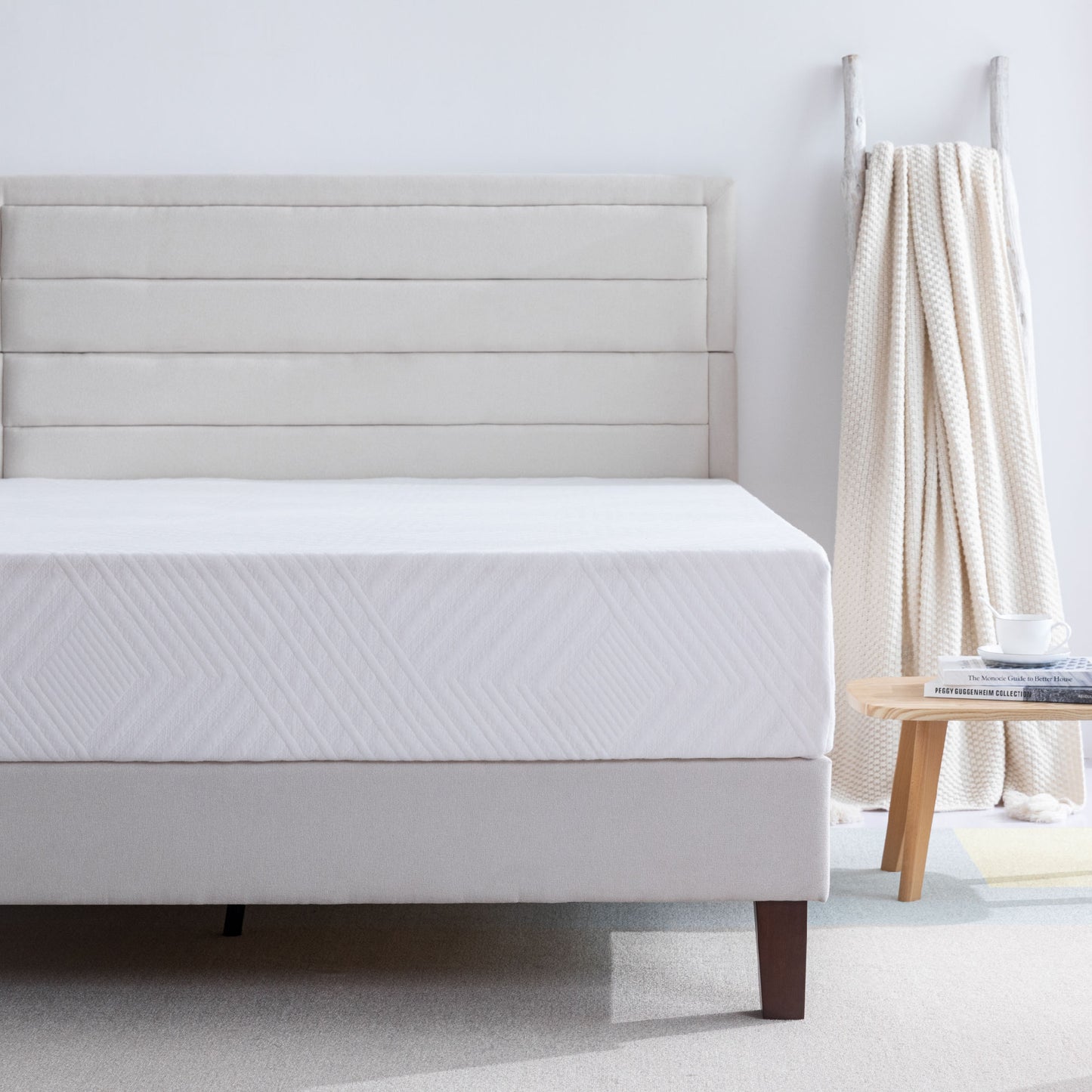 queen 12 inch gel memory foam mattress for a cool sleep, bed in a box, green tea infused, certipur-us certified, made in usa