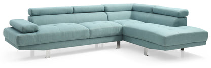 Derek Sectional, Teal