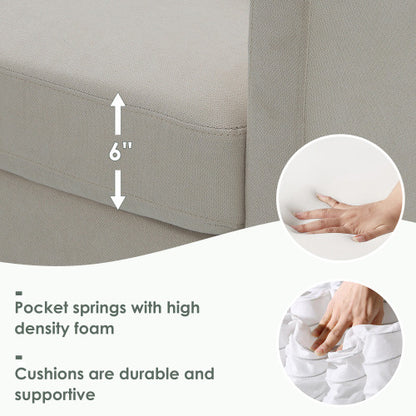 Terry 5-Seat Couch Set with Chaise with 3 Pillows