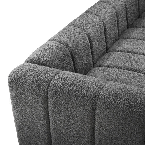 teddy velvet sofa with 2 pillows