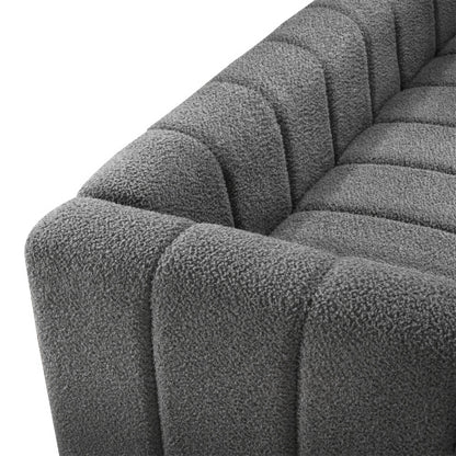Teddy Velvet Sofa with 2 Pillows