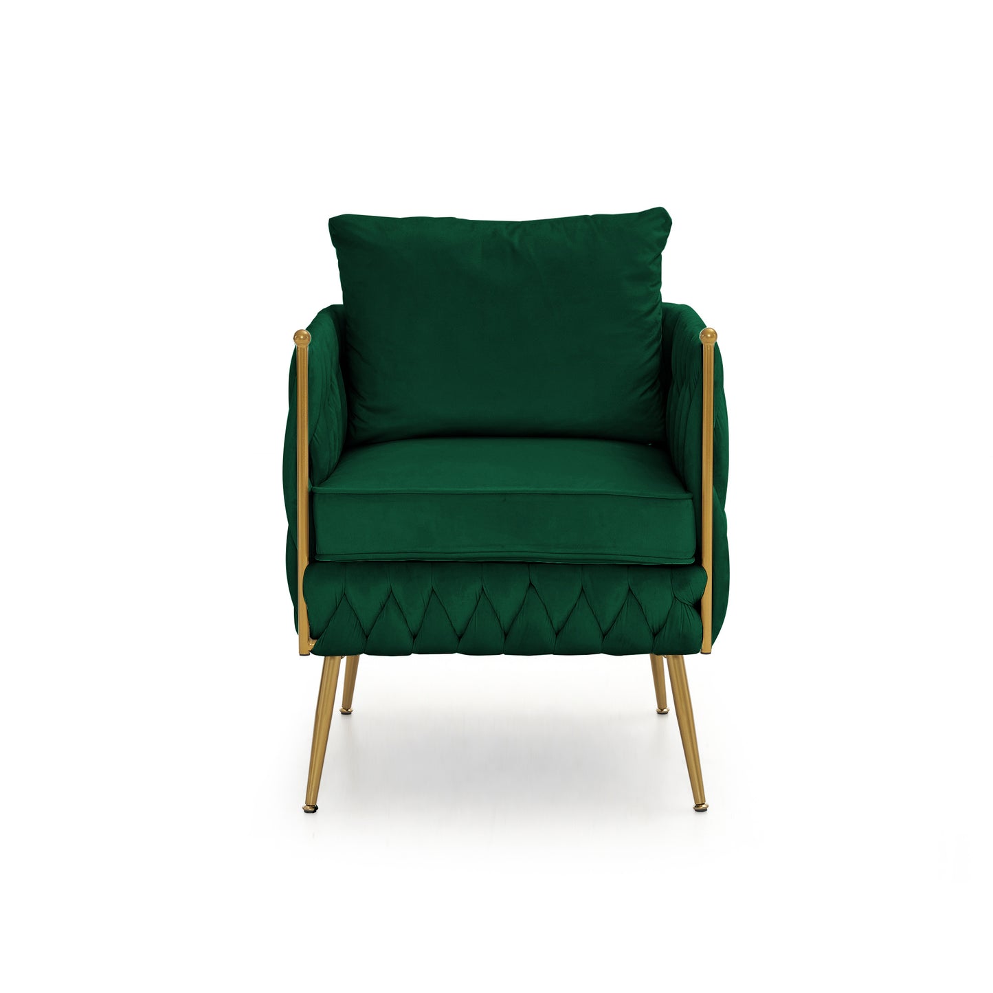 fiona fluffy tufted upholstered sofa set, green velvet