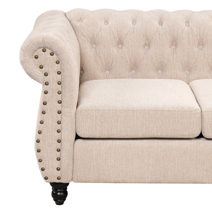 Modern Chesterfield 3-Piece Sofa Set