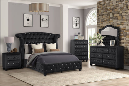 Sophia Crystal Tufted Bed