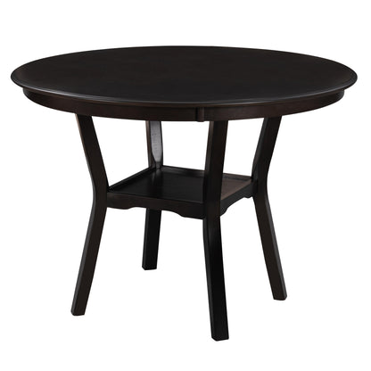5-Piece Kitchen Dining Table Set, Espresso