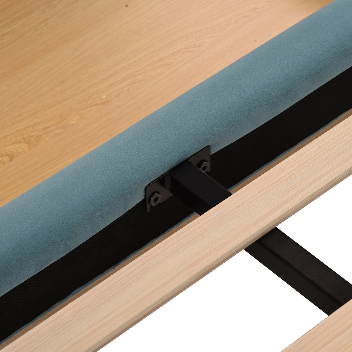 queen size storage bed velvet upholstered platform bed with a big drawer