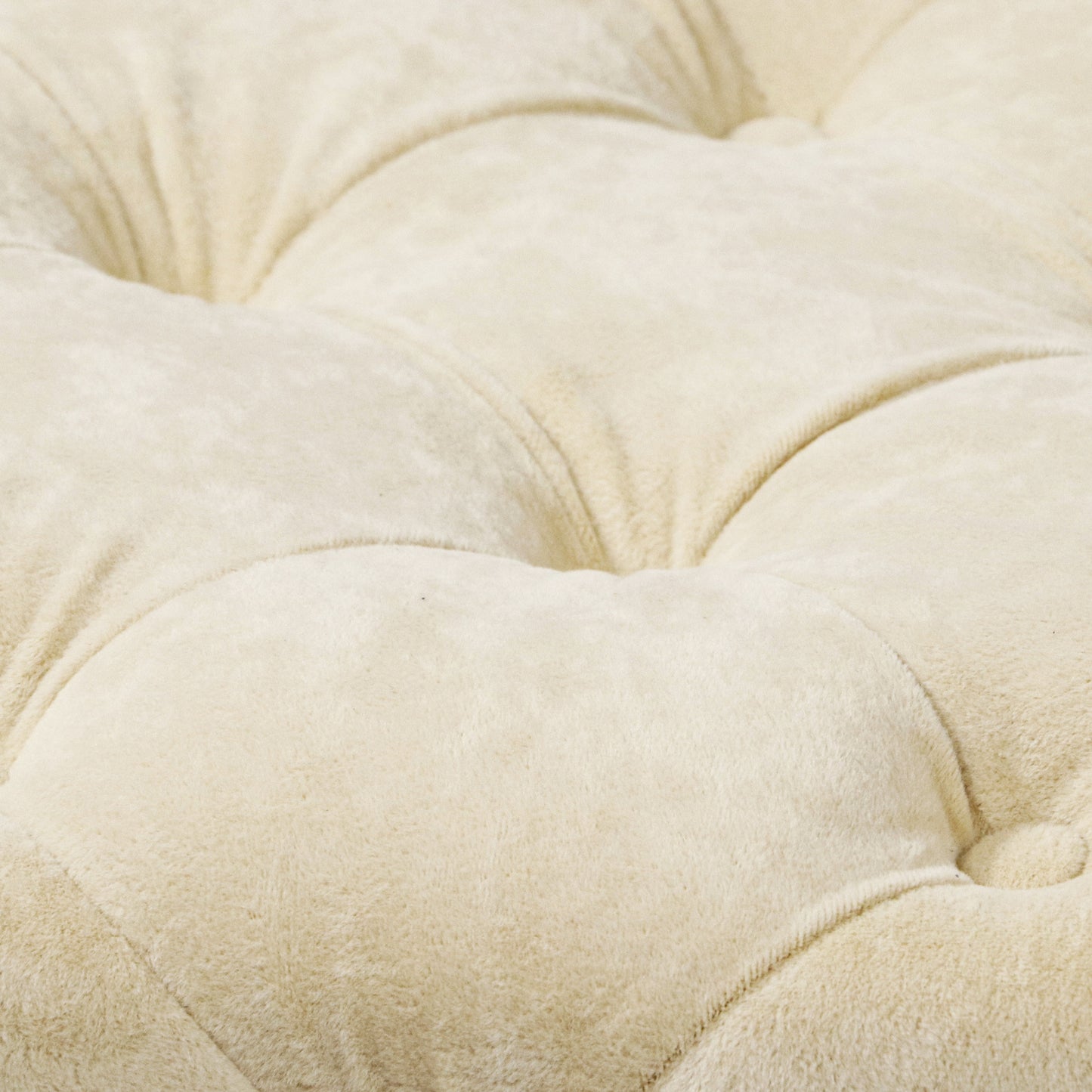 beige modern velvet upholstered ottoman