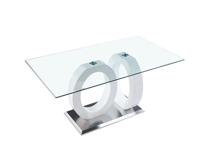 MDF #1 Dining Table- Tempered Glass