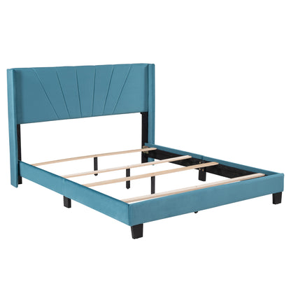 Amanda Velvet Upholstered Platform Bed