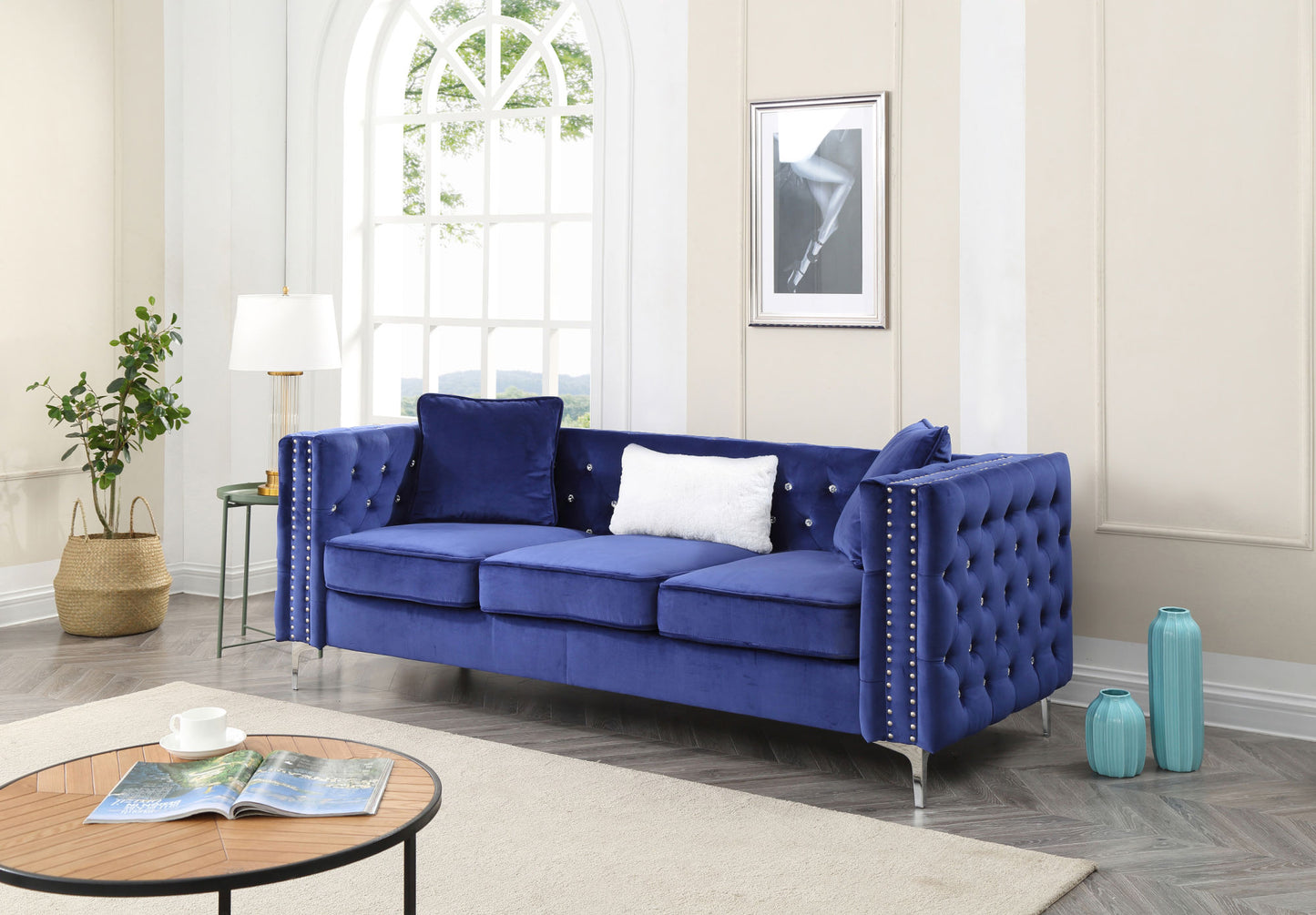 paige sofa set , blue