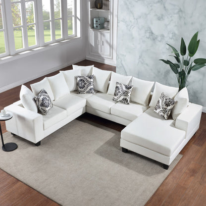Elegant Velvet Corner Couch with Lots of Pillows
