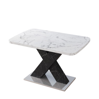 Lux Extendable Marble Square Dining Table