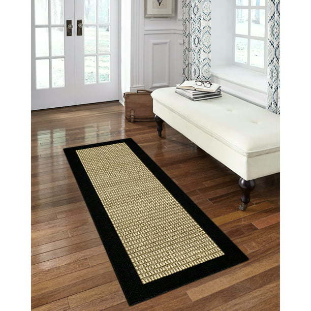 machine washable faux sisal gray indoor accent rug set, 3-piece set
