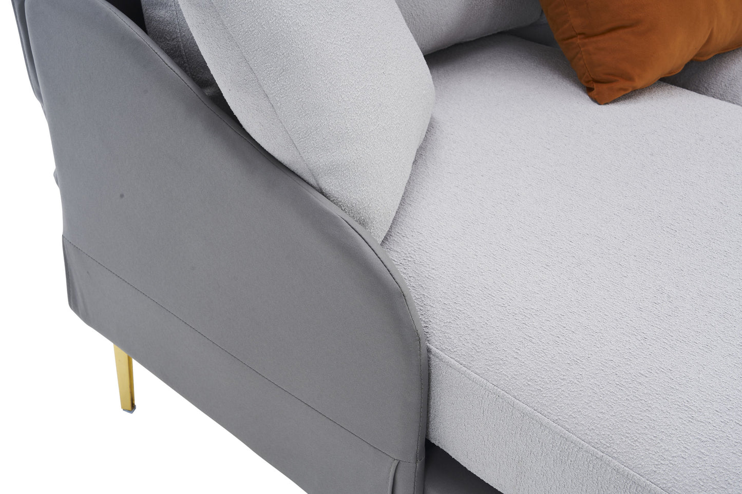 holly comfy sectional, double grey