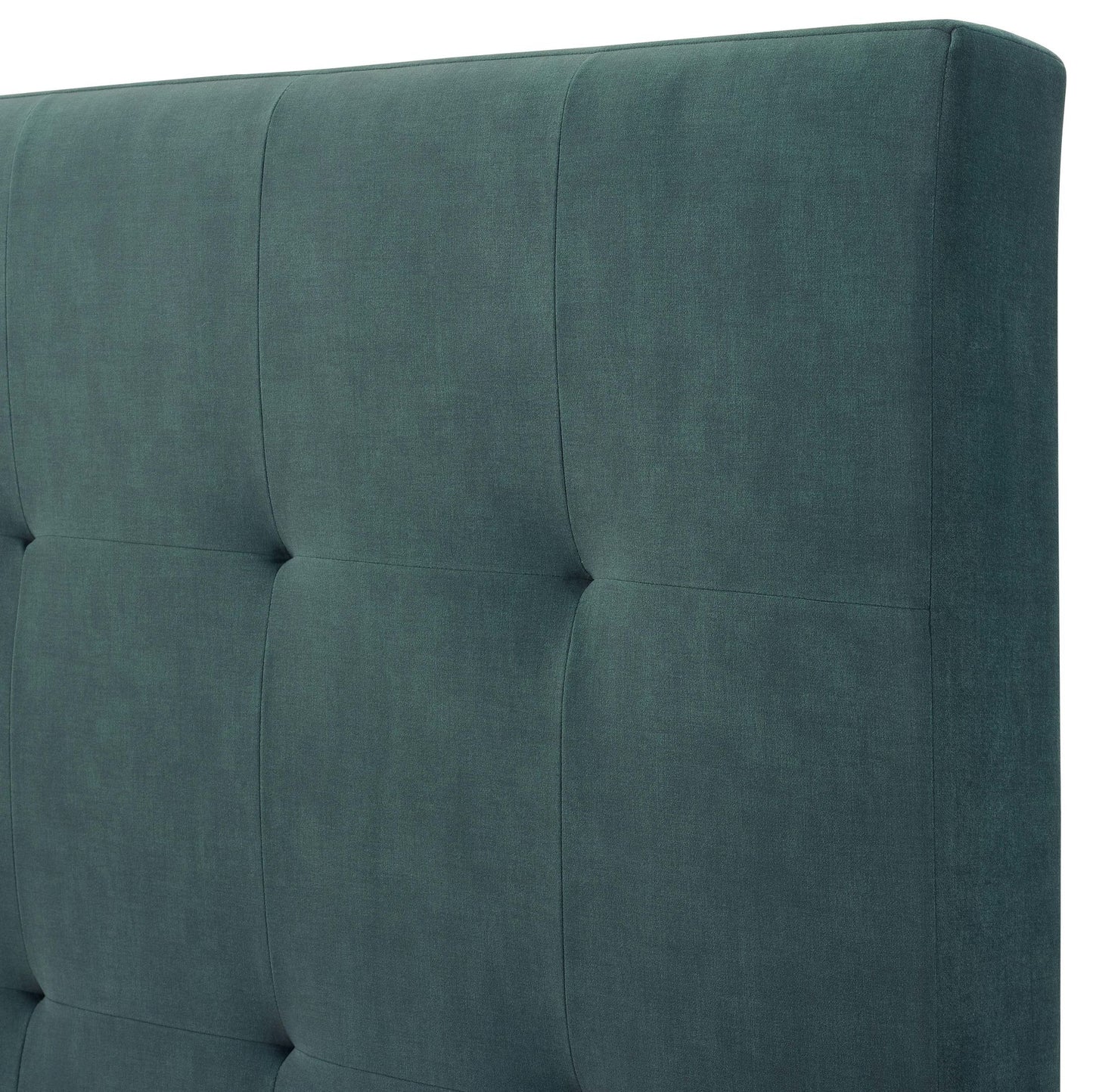 bridgevine home queen size green velvet tufted upholstered platform bed