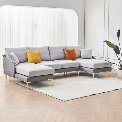 Holly Comfy Sectional, Double Grey
