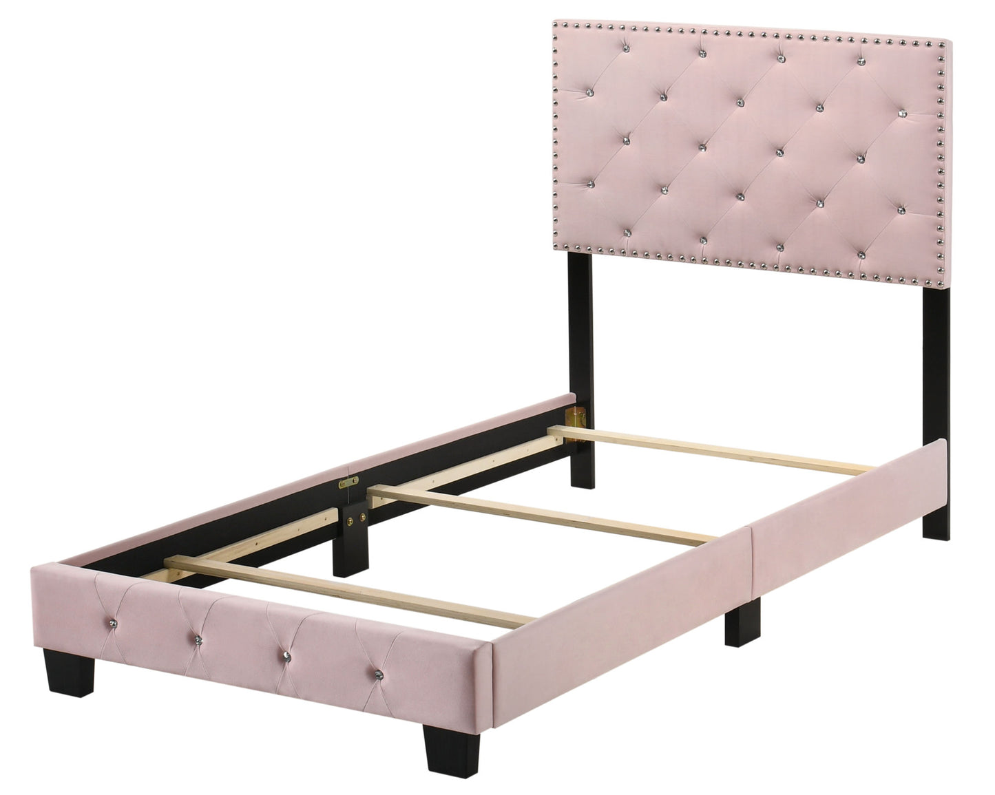 suffolk twin bed , pink