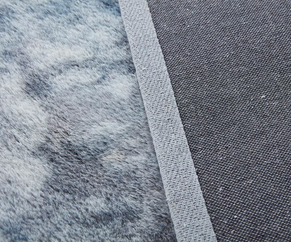 lily luxury chinchilla faux fur rectangular area rug