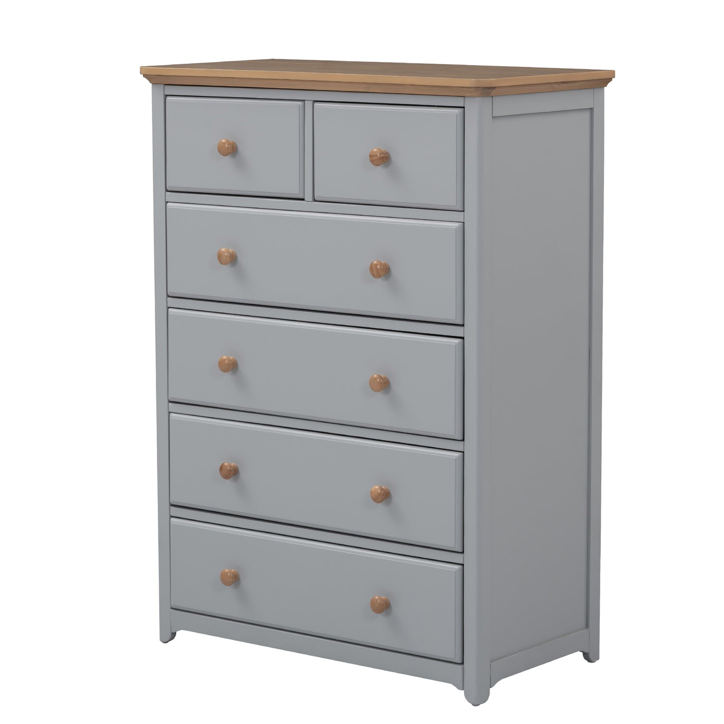 3-pieces bedroom sets with nightstand(usb charging ports) and storage chest,gray+natrual