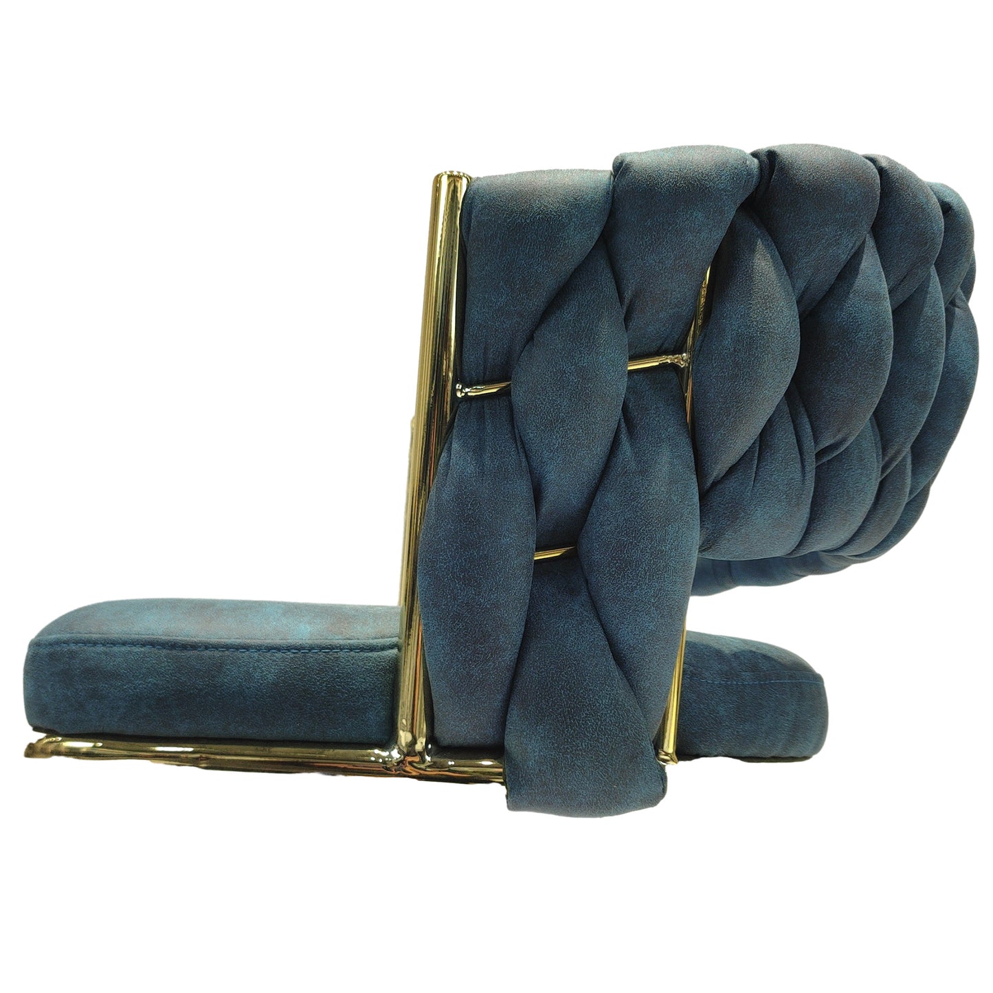 bar chair suede woven bar stool set of 4, blue