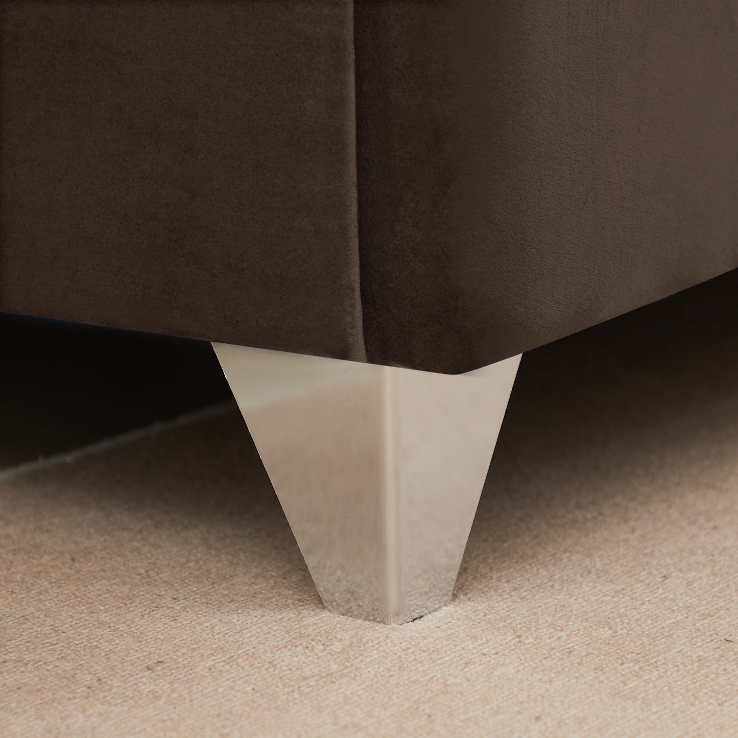 b108 beautiful line stripe cushion bed, brown