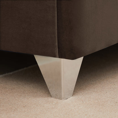 B108 Beautiful Line Stripe Cushion Bed, Brown