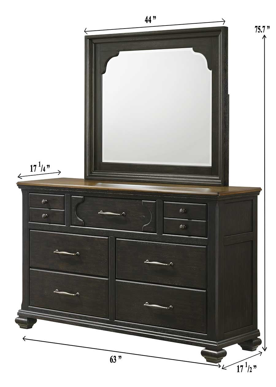 hamilton - dresser - black