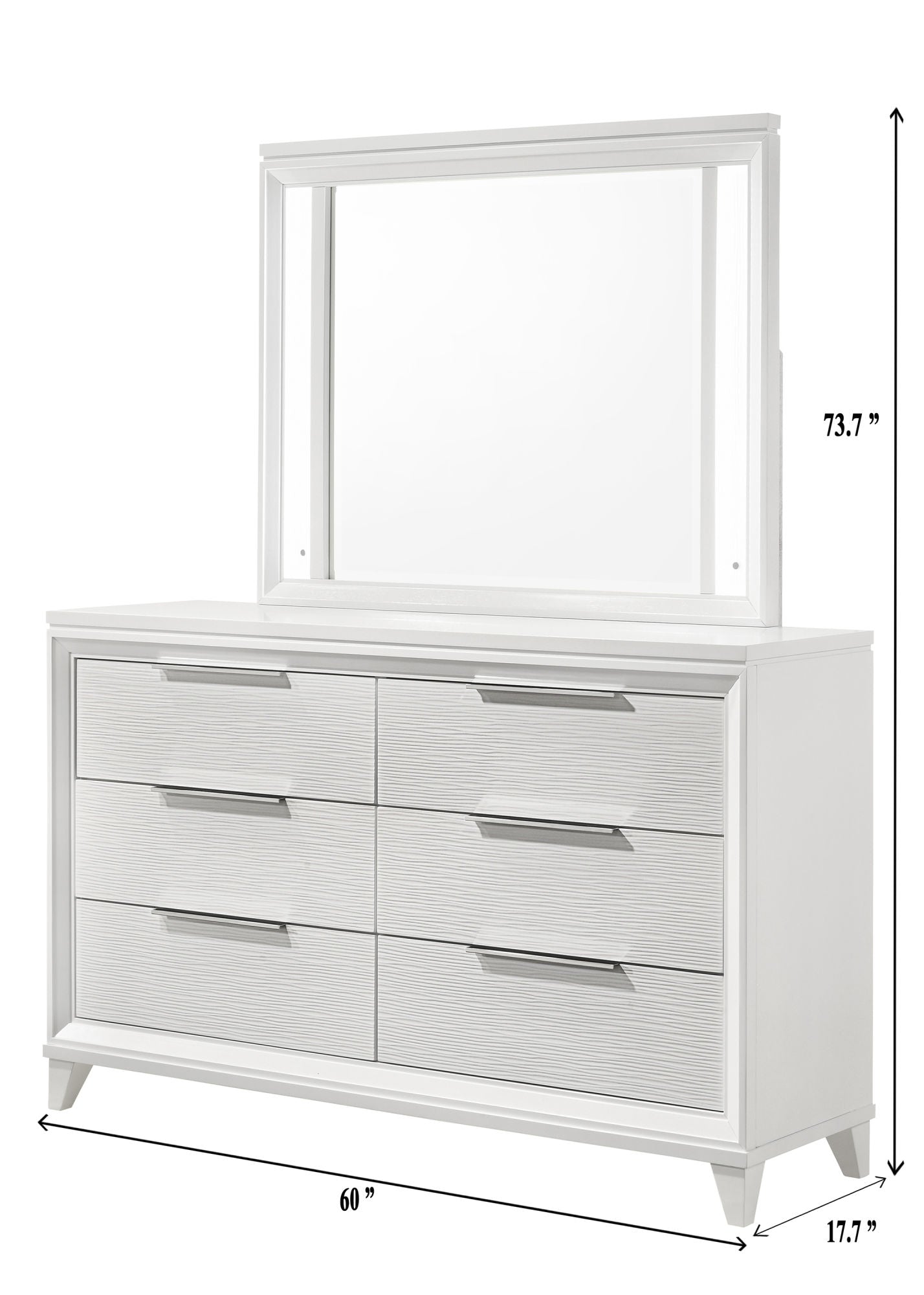 cressida - dresser - white
