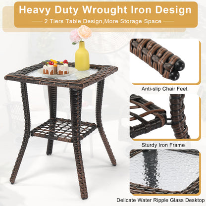 3 Pieces Patio Furniture Set
