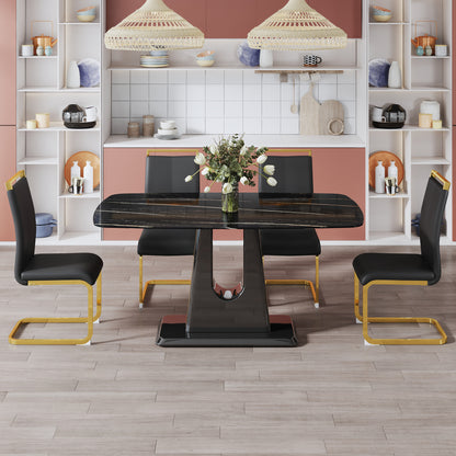 MDF Marble Table- Black
