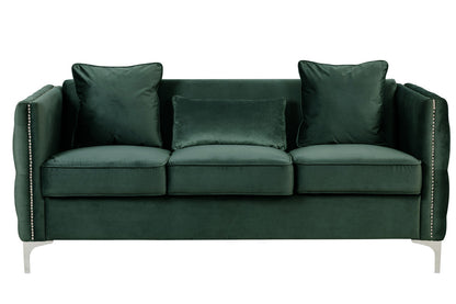 Bayberry Green Velvet Sofa