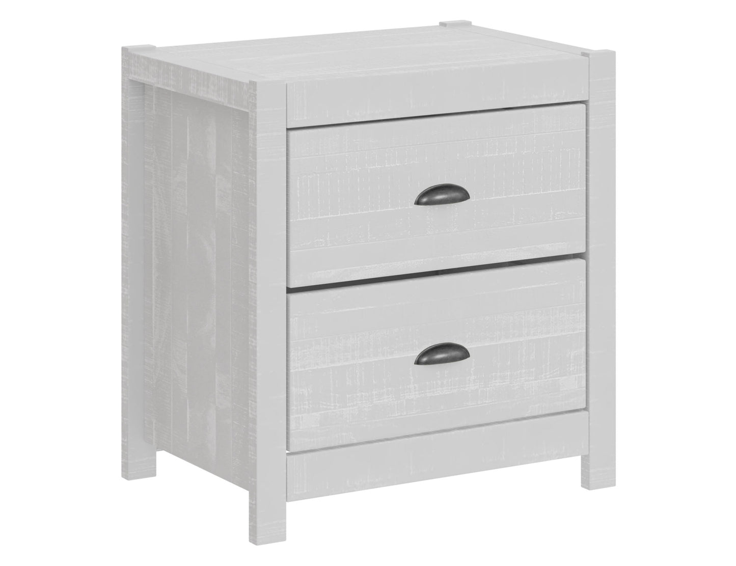 albany 3 piece twin bed set, white