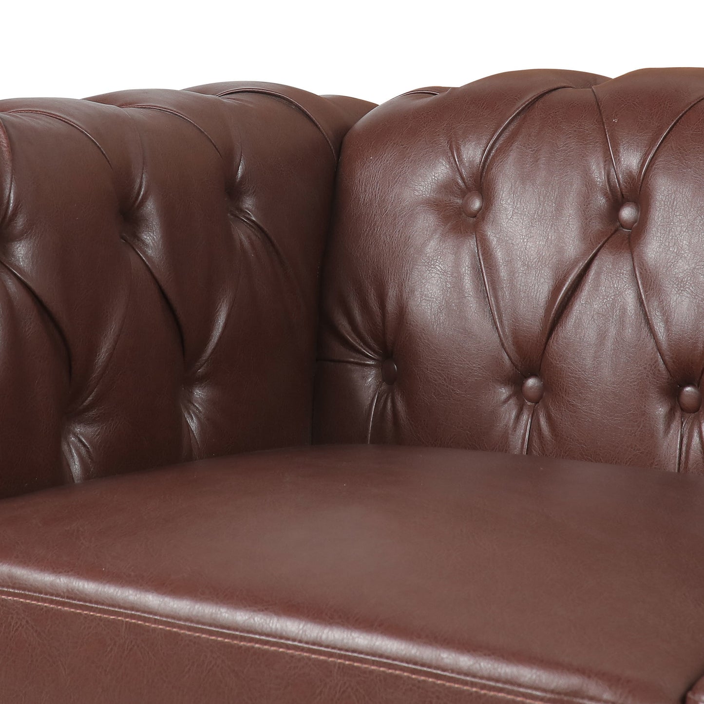 traditional chesterfield square arm sofa