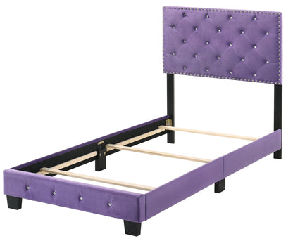 Suffolk Twin Bed , PURPLE
