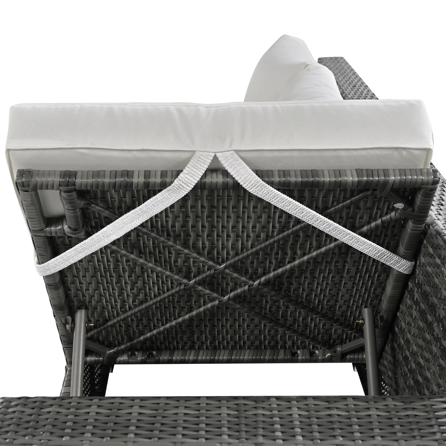outdoor 6-piece all weather pe rattan sofa set