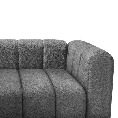 Teddy Velvet Sofa with 2 Pillows