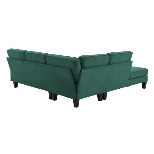 terry 5-seat couch set with chaise with 3 pillows