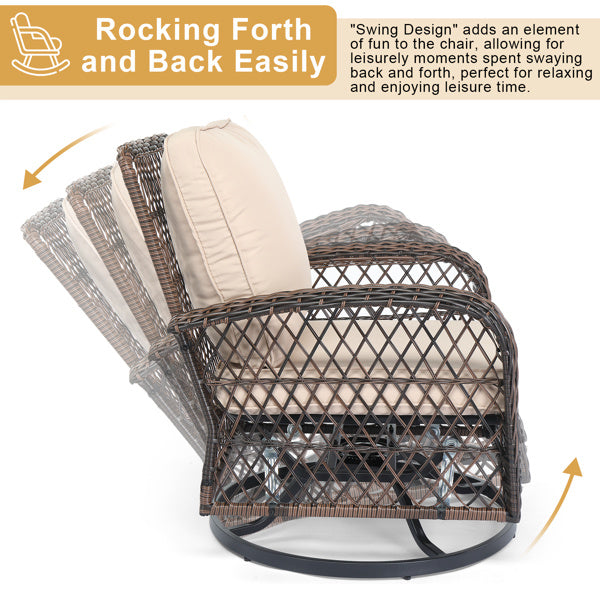 3 pieces patio furniture set