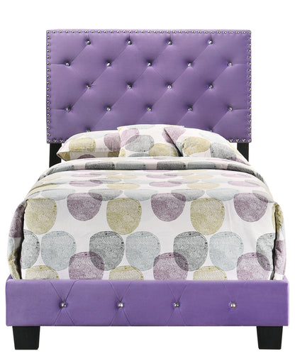 Suffolk Twin Bed , PURPLE