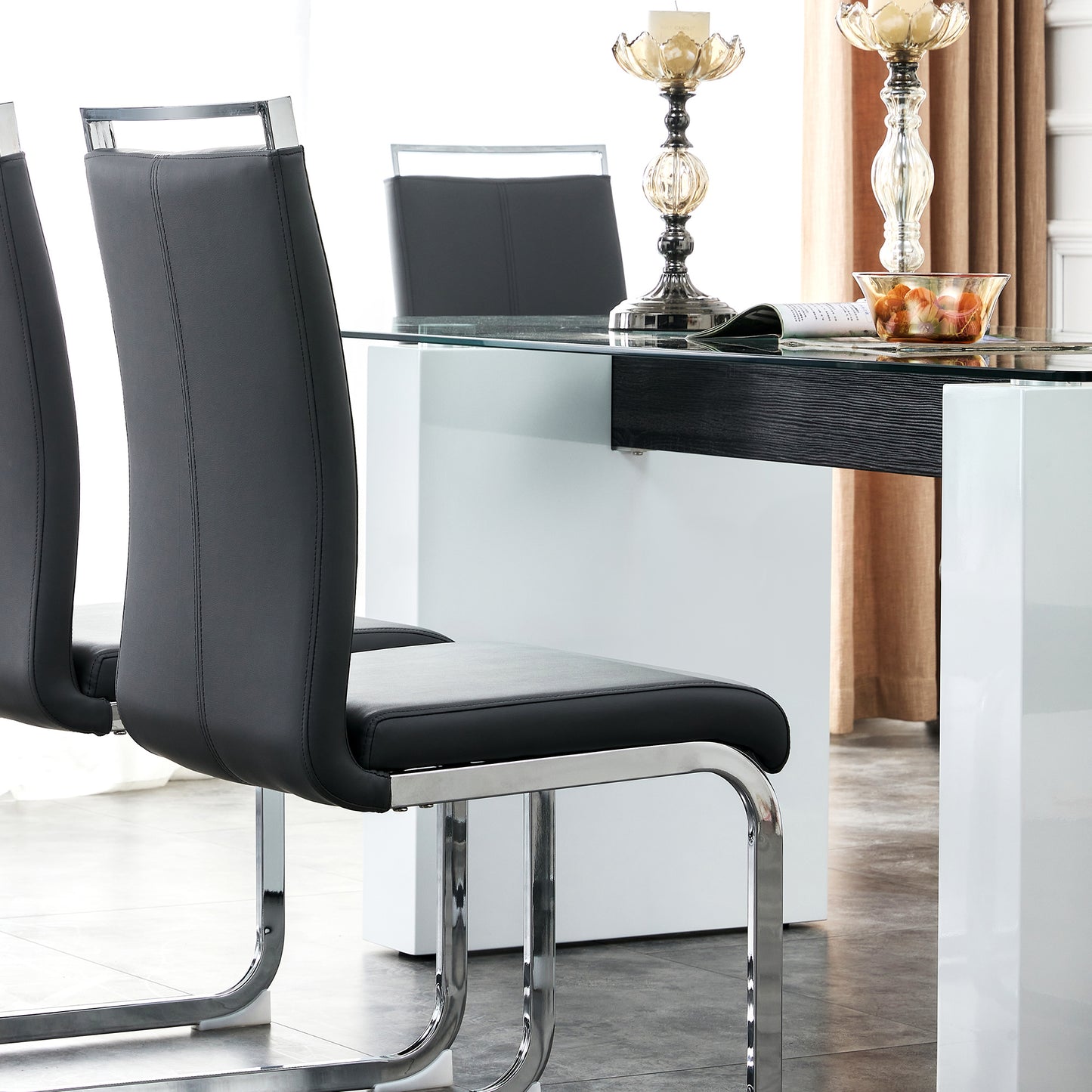 danny rectangular glass table