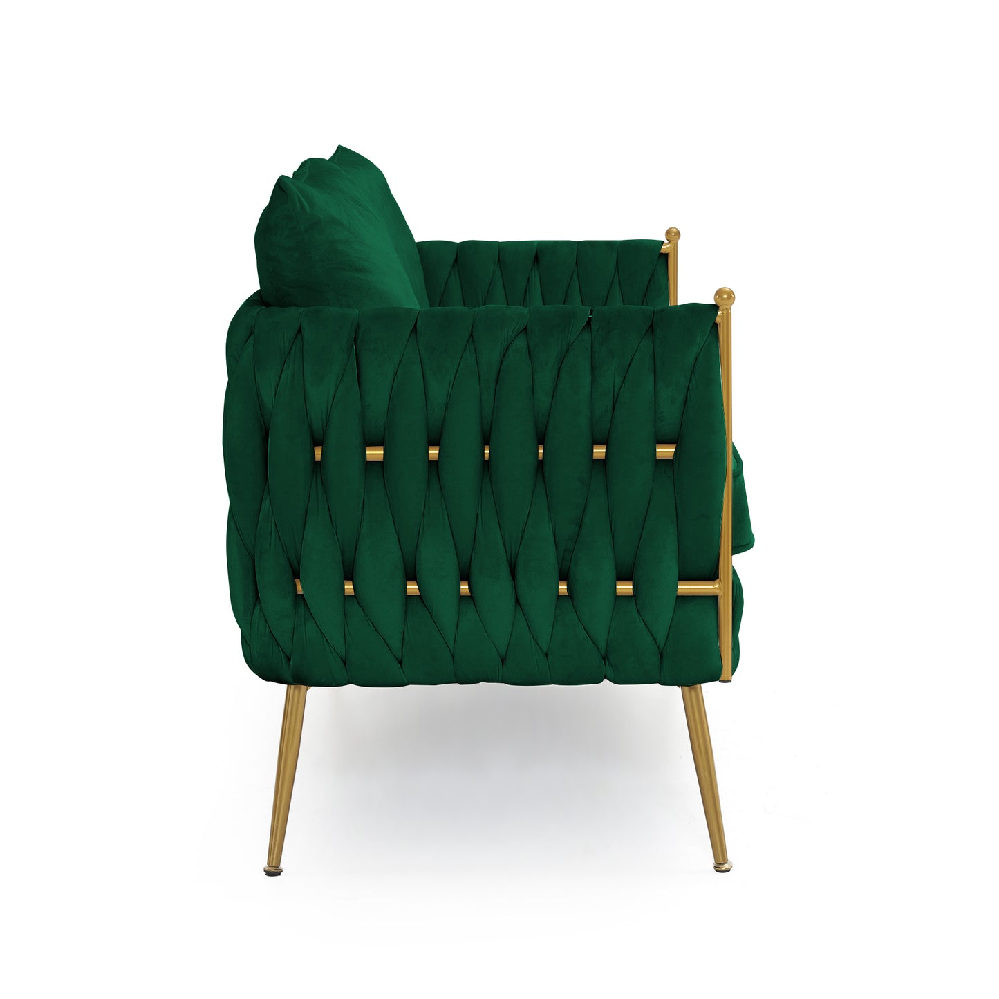 3-piece velvet sofa set, green velvet