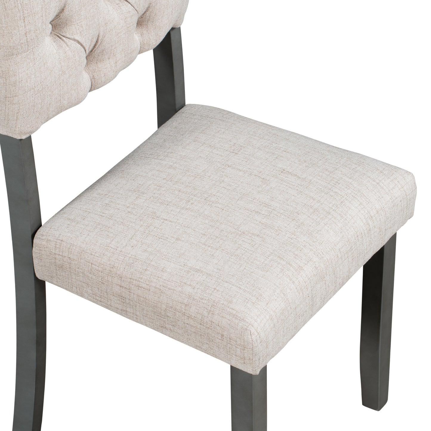 upholstered 6-piece dining table set