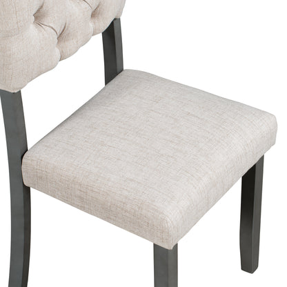 Upholstered 6-Piece Dining Table Set