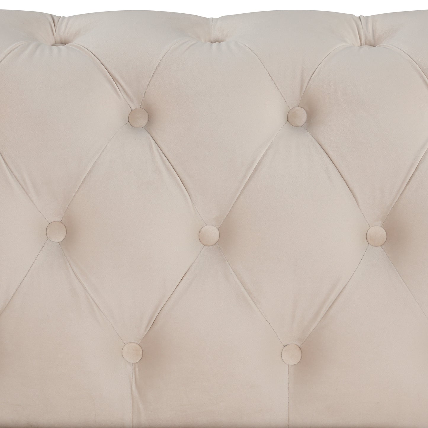 mid century velvet upholstered sofa