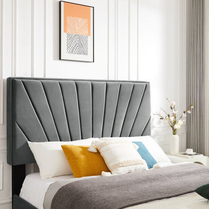 B108 Queen bed with two nightstands, + metal legs with Electroplate