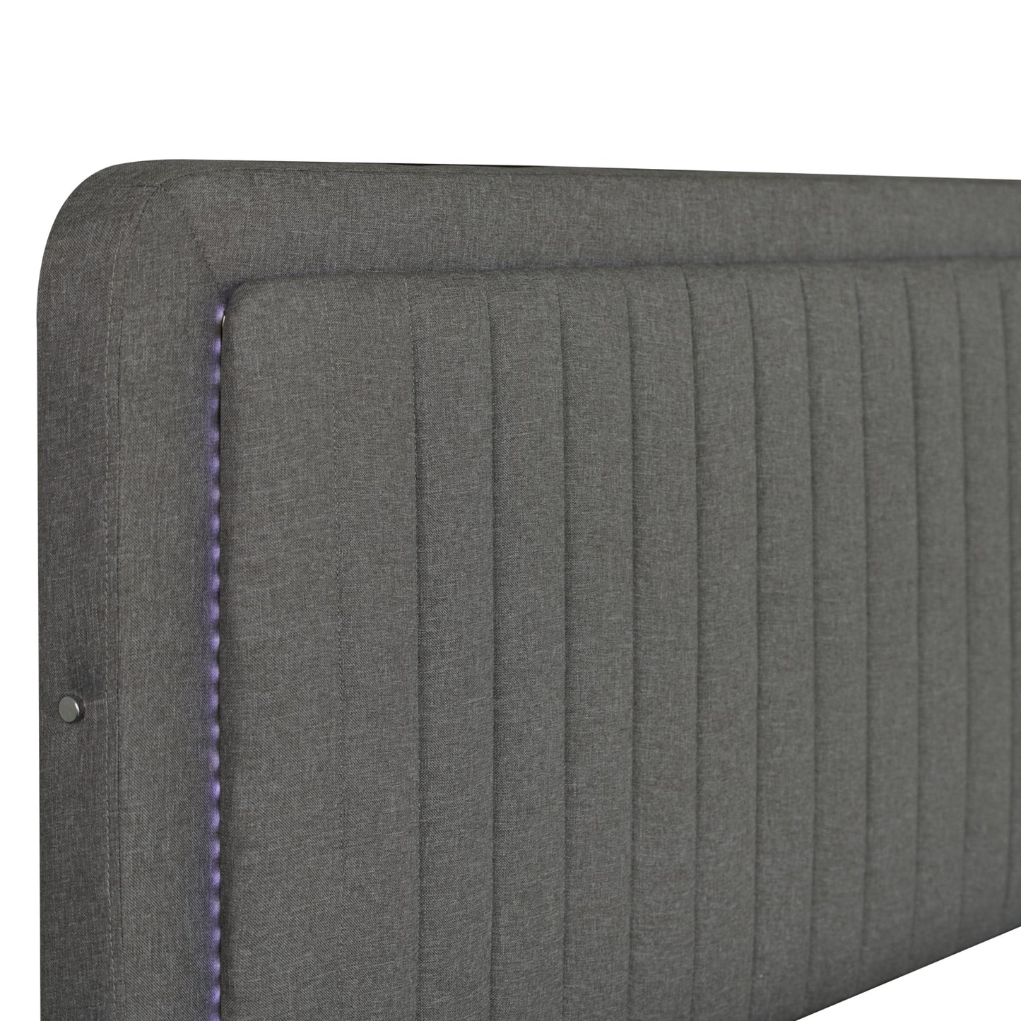 queen size upholstered bed with adjustable height  storage