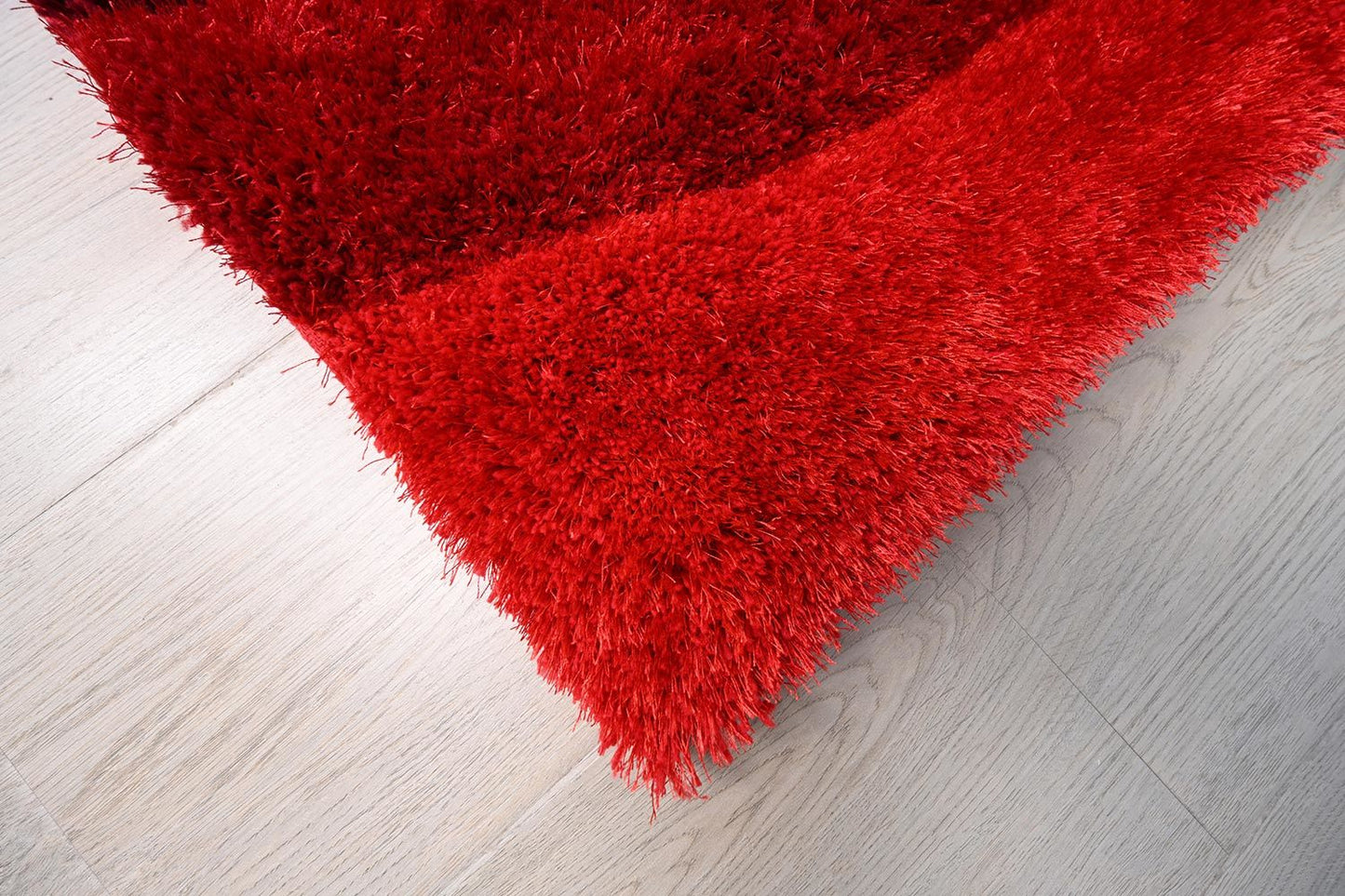 nina 3d red shag rug